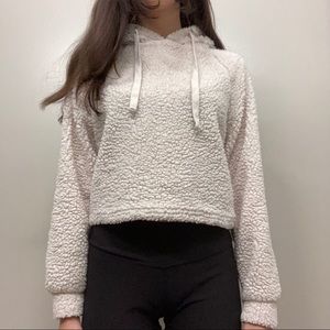 Faux Sherpa hoodie